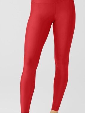 Alo High-Waist Airlift Legging Classic Red Full Length XSmall